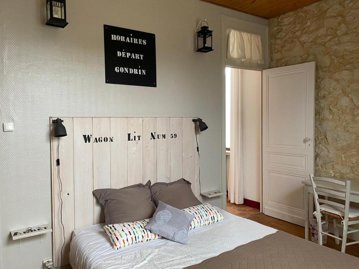 La Gare Bed and Breakfast Gondrin Buitenkant foto